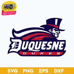Duquesne Dukes Svg, Logo Ncaa Sport Svg, Ncaa Svg, Png, Dxf, Eps Download File, Sport Svg