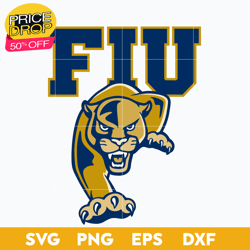 FIU Panthers Svg, Logo Ncaa Sport Svg, Ncaa Svg, Png, Dxf, Eps Download File, Sport Svg