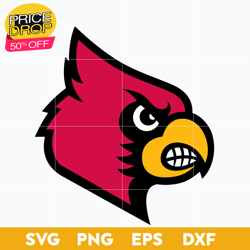Louisville Cardinals Svg, Logo Ncaa Sport Svg, Ncaa Svg, Png, Dxf, Eps Download File, Sport Svg
