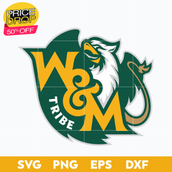 William and Mary Tribe Svg, Logo Ncaa Sport Svg, Ncaa Svg, Png, Dxf, Eps Download File, Sport Svg