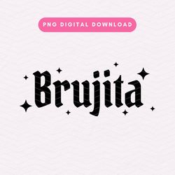 Brujita PNG, Trendy Witch PNG, Digital Download, Cricut Cut Files