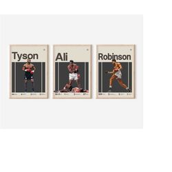 ali tyson robinson poster, boxing bundle inspired poster,