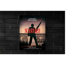 Scarface (1983) Movie Poster Movie Print, Hip Hop