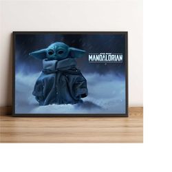 The Mandalorian Poster, Pedro Pascal Wall Art, Star