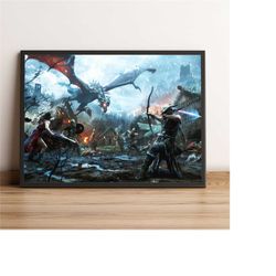 The Elder Scrolls V: Skyrim Poster, Dragonborn Wall