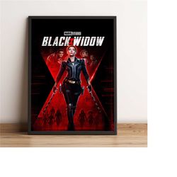 Black Widow Poster, Scarlett Johansson Wall Art, Movie
