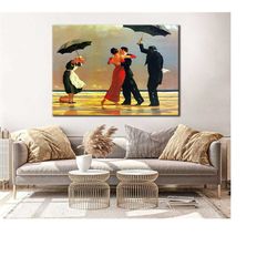 Dancing on the Beach Canvas Print - Dancing