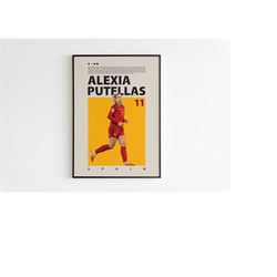 Alexia Putellas Poster, Spain Poster Minimalist, Alexia Putellas