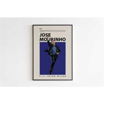 Jose Mourinho Poster, Inter Poster Minimalist, Jose Mourinho