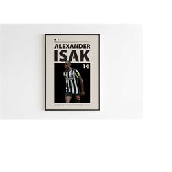 Alexander Isak Poster, Newcastle United Poster, Alexander Isak