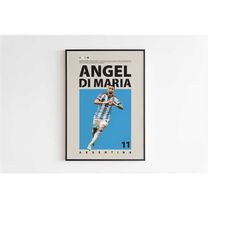 Angel Di Maria Poster, Argentina Poster, Angel Di