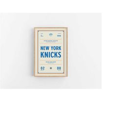 New York Knicks Ticket Print | Wall Art