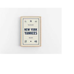 New York Yankees Ticket Print | Wall Art