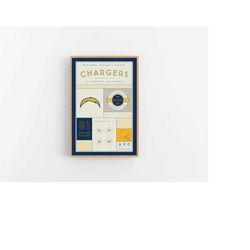 Los Angeles Chargers Stats Print | Wall Art