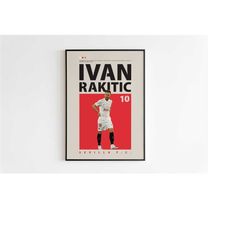 Ivan Rakitic Poster, Sevilla Poster Minimalist, Ivan Rakitic