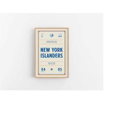 New York Islanders Ticket Print | Wall Art