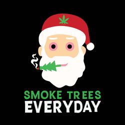 Santa Smokes Trees Everyday PNG Best Files Design Download-ReneeDigital