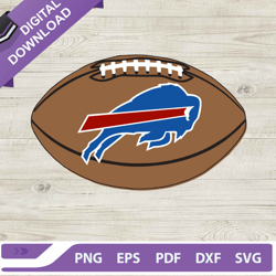 Buffalo Bills Ball Logo SVG, Buffalo Bills American Football SVG, Buffalo Bills SVG,NFL svg, Football svg, super bowl sv
