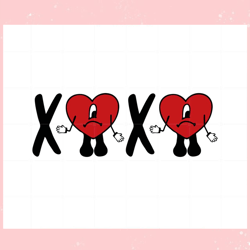 Bad Bunny Xoxo Svg Best Graphic Designs , Valentine svg,Valentine day svg,Valentine day,Happy Valentine