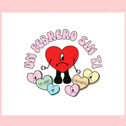 Bb Un Febrero Sin Ti Candy Hearts Svg Graphic Designs Files, Valentine svg,Valentine day svg,Valentine day,Happy Valenti
