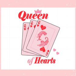 Queen Of Hearts Cute Valentines Svg Graphic Designs Files, Valentine svg,Valentine day svg,Valentine day,Happy Valentine