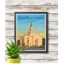 San Salvador - El Salvador Travel Poster - Digital Download Art - Wall Decor - Gift Idea