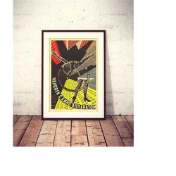 The man with a movie camera, 1929 soviet era russian constructivism poster, digital poster file, DOWNLOAD & PRINT instan