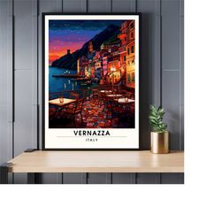 Vernazza Poster, Italy | Vernazza Travel Print | Cinque Terre Travel Poster | Italy Poster
