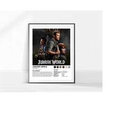 Jurassic world / Jurassic world Movie Poster / Movie Poster / Poster Print / Wall Art / Home Decor / TV Posters / Film P