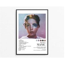 Halsey poster | Halsey | Manic | Manic Album Cover poster | Album Cover Posters | Tracklist poster | Music poster