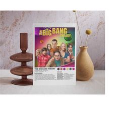 The Big Bang Theory Tv Show Poster / The Big Bang Theory Movie Poster / Poster Print / Wall Art / Home Decor / TV Poster