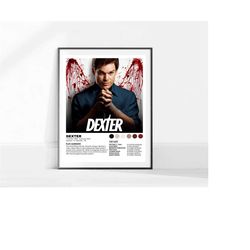 Dexter Tv Show Poster / Dexter Sitcom Poster / Movie Poster / Poster Print / Wall Art / Home Decor / TV Posters / Poster