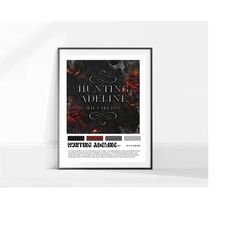 Hunting Adeline | H. D. Carlton book | aesthetic book poster | minimalist book poster| Tiktok books| booktok|romance boo