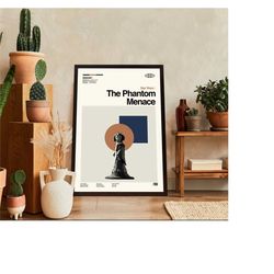 The Phantom Menace Poster, Star Wars Movie, John Williams, Album Cover Poster, Minimalist Art, High Quality, Wall Art, M