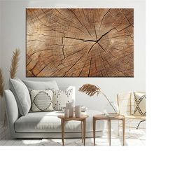 tree ring canvas, tree wall art, wood texture wall decor, wood crack canvas, wood canvas print, abstract canvas print, t
