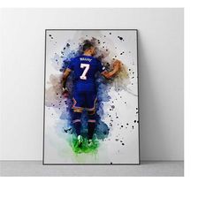 Kylian Mbapp Poster | Football Wall Art Print | Digital Download