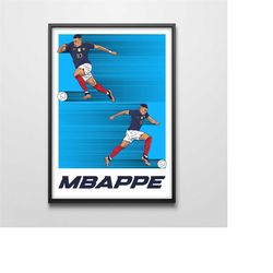 Kylian Mbapp France A3 29.7 cm x 42 cm Digital Print