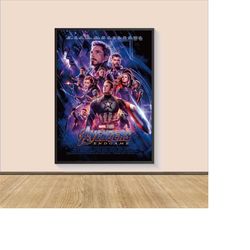 Avengers Endgame Movie Poster Print, Canvas Wall Art, Room Decor, Movie Art, Gifts for Him/Her, Wall Art Print, Art Post