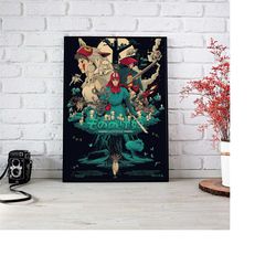 studio ghibli poster- mononoke princess - Spirited Away poster- totoro poster - geek poster-anime retro poster- studio g