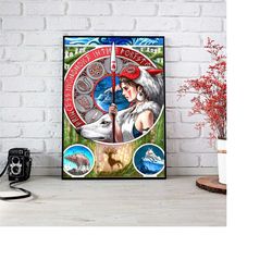 studio ghibli poster-Spirited Away poster-totoro poster- Howl's Moving Castle poster -geek poster-anime retro poster- st