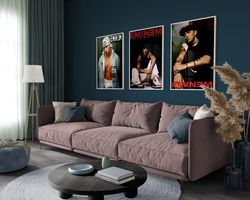 Eminem Set of 3 Posters, Eminem Poster, Slim Shady, Marshall Mathers, Lose Yourself Poster, The Real Slim Shady, Hypebea