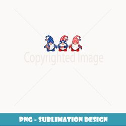 Three Gnomes Celebrating Independence Day 4th Of July USA - Premium PNG Sublimation File