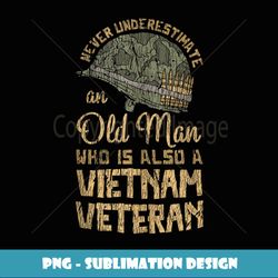 Vintage Veteran Grandpa Proud Army Vietnam Veteran Old Man Tank Top - Artistic Sublimation Digital File