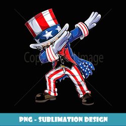 Dabbing Uncle Sam 4th of July Kids Women Men Funny Dab Dance - Artistic Sublimation Digital File