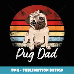 Pug Daddy Dad Best Dog Dad Ever Men Tank Top - High-Resolution PNG Sublimation File