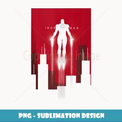 Marvel Iron Man in Flight Deco Art Style - Premium PNG Sublimation File