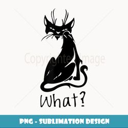 Catitude Cat Black Cat Alley Stray Bad Attitude - Sublimation-Ready PNG File