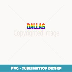 Dallas Texas TX LGBT Gay Pride Rainbow Flag - Instant PNG Sublimation Download