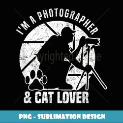 photography i m a photographer cat lover photograph - vintage sublimation png download