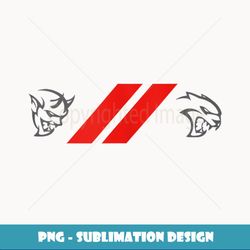 Dodge Demon Hellcat Logo - PNG Transparent Sublimation Design